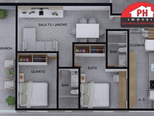 #2182 - Apartamento para Venda em São Pedro da Aldeia - RJ