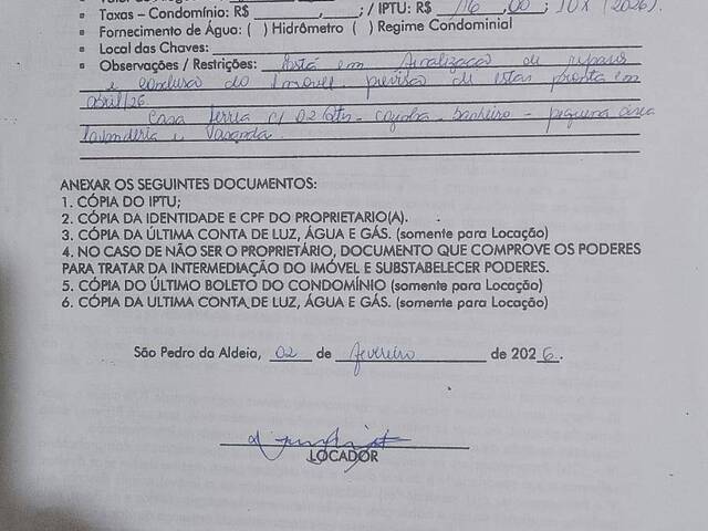 #3887 - Sobreposta para Locação em São Pedro da Aldeia - RJ - 1